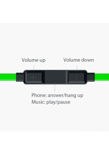 Tenfowee Razer Hammerhead Pro V2 Kulak İçi Oyun Kulaklığı - Mikrofonlu, Derin Bass, Gürültü Önleme, 3 Düğmeli Kontrol