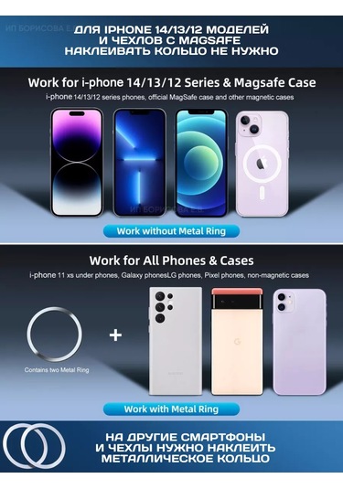 Technoroom Araç İçi Telefon Askısı, Magsafe, Manyetik 194158906 Siyah