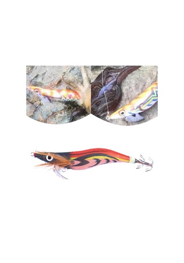 Homyl Balıkçılık Kancası Yemleri Kalamar Jig Lures Stil-f