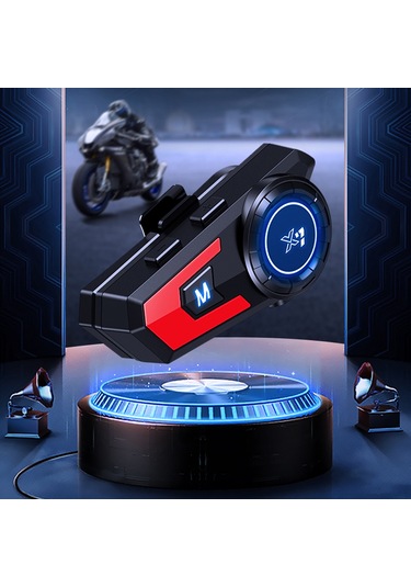 Yaozixa Motosiklet Bluetooth Kulaklığı Coolreach X7: Ip67 Su Geçirmez, Bt5.0, Gürültü Azaltma, 800mah Pil, İki Telefon Bağlantısı Kırmızı