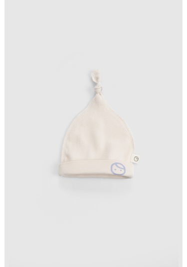 Ters Dikişli Organik Pamuk Ekru Prematüre Hastane Çıkış Seti 10'lu Ekru