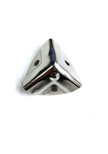 4 Adet Nikel Kutu ve Sandık Köşesi ve Vidaları Dekoratif Tasarımlar İçin