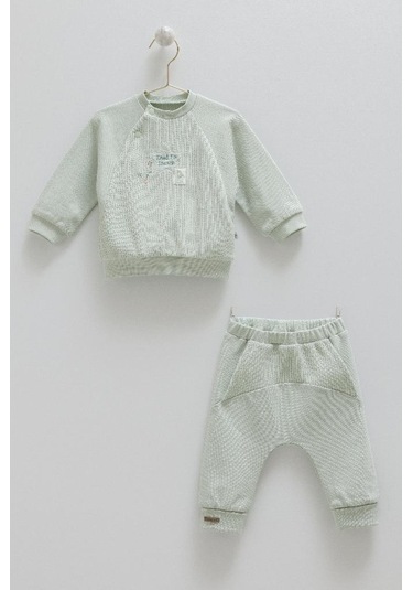 Caramell %100 Pamuk Color Word 2'li Takım Crml.tke1986 Yeşil