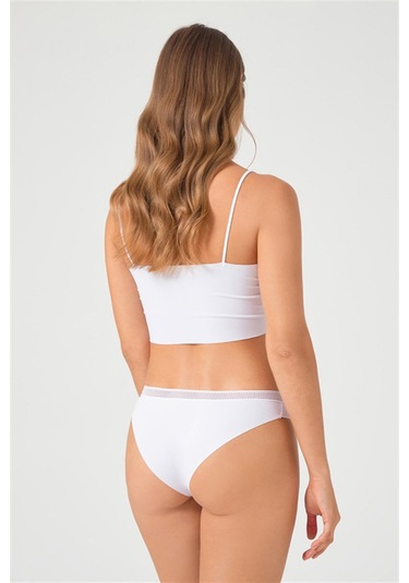 File Lastikli Lazer Kesim Bikini Külot 3'lü Paket - 3 Çok Renkli 1 Çok Renkli