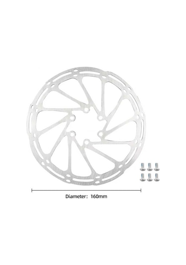Wake 160mm Wk-rt01/rt530 Tekli Kutulu 6 Vidalı Disc Rotoru