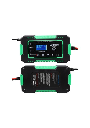 Uc-c120501a 12v 6a Yeşil Led Göstergeli Akü Şarj Cihazı