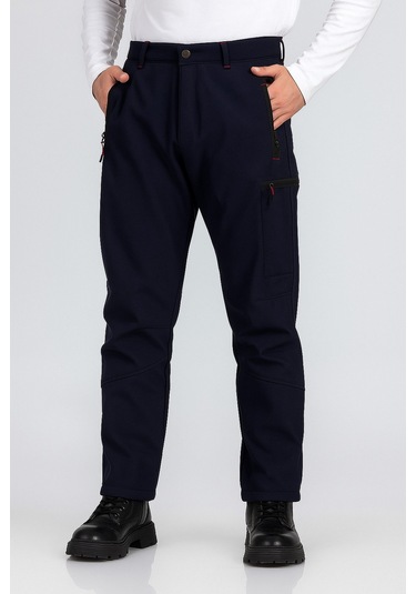 Erkek Suya Ve Rüzgara Dayanıklı Softshell Outdoor Pantolon Lacivert