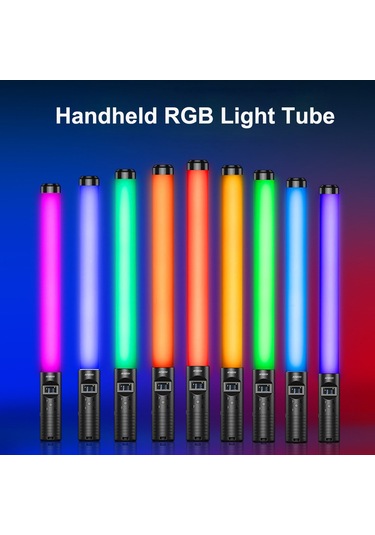 Andoer Rgb El Led Video Işık Tüpü Siyah Siyah
