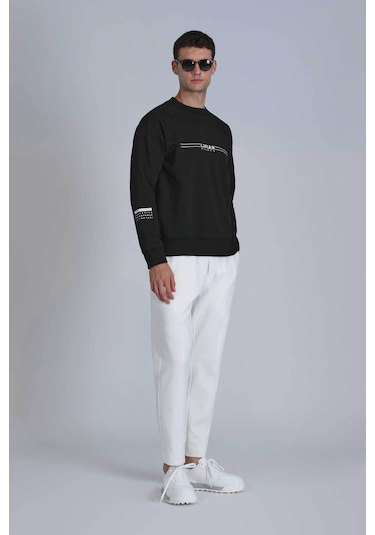 Lufian Erkek Sweatshirt Siyah 112030144 Squıre 25kn28000037 N28012 Siyah