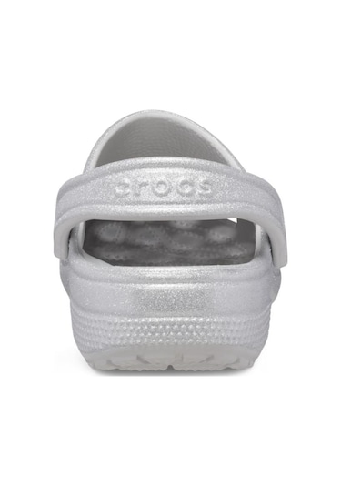 Crocs Classic Glitter Clog Bayan Terlik - Gümüş