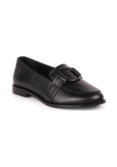 Albini A-10857 Kadın Deri Loafer Ayakkabı Beyaz