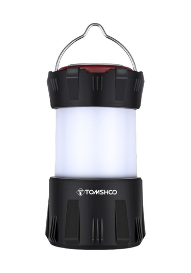 Tomshoo Led Kamp Feneri Tip C Şarj Edilebilir Kamp Işığı Suya Dayanıklı Taşınabilir Çadır Işığı Siyah