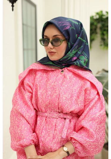 Silk Home Twill İpek Eşarp 11433-01 Lacivert