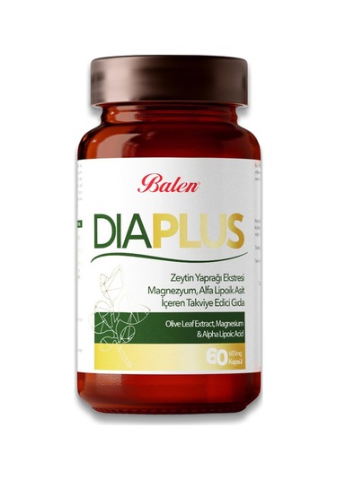 Balen DiaPlus 655 Mg Zeytin Yaprağı Ekstresi 3 x 60 Kapsül