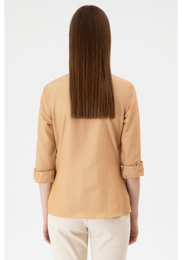 U.s. Polo Assn. Kadın Camel Gömlek Basic 50316711-vr015 CAMEL