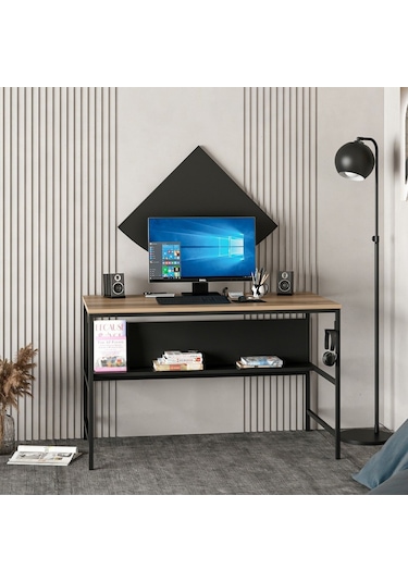 Minarmobilya Minar Greta Çalışma Masası Modül1 - Dore/Siyah