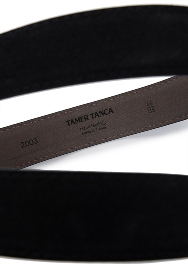 Tamer Tanca Erkek Hakiki Deri Siyah Süet Spor Kemer 171 2003 Erk Kmr Y25 Sıyah Suet Siyah