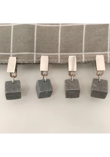 Bw-4 Adet Masa Örtüsü Ağırlıkları Mermer Taş Masa Örtüsü Askıları Kapalı Açık Kare Ağır Masa Örtüsü Tutucu Metal Klipsli