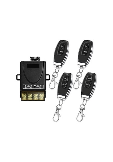 Gajeena 100-220v Kablosuz Uzaktan Kumanda Anahtarı - 30a Pompa, Motor Ve Aydınlatma İçin 4 Kumandalı Set