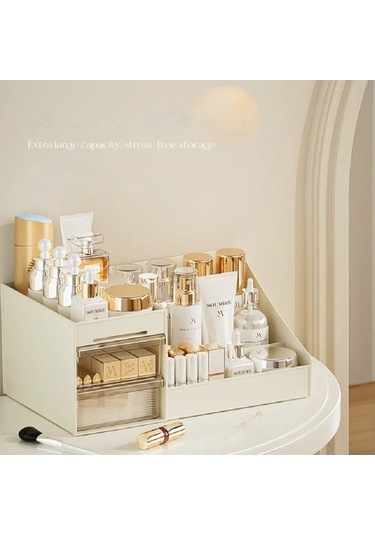 Maoyaya Şeffaf Çekmece Tarzı Makyaj Kutusu Yurdu Organizatör Plastik Çok Renkli, Pratik Dekoratif Kutu Çok Renkli