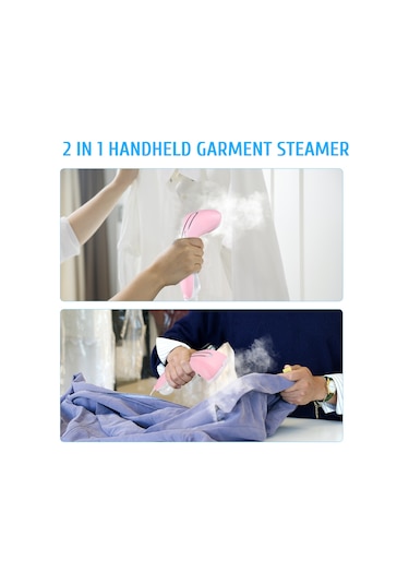 Hfambition 1100w El Tipi Buhar Kazanıcı 150ml Su Deposu 6 Delikli Gerdirici Ev Ve Dormada Kullanıma Uygun Mavi 220v Avrupa Standartı