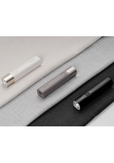 Mor Xiaomi Solove El Feneri X3 Usb Tip-c Şarj Edilebilir Elektrikli Torch Parlaklık Edc El Feneri 3000 Mah Güç Bankası Mini Led Torch Mor