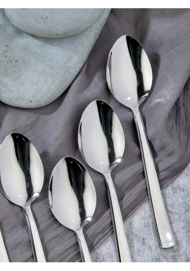 Cooker 6'lı Milas Paslanmaz Çelik Yemek Kaşığı Ckr2178 Çelik