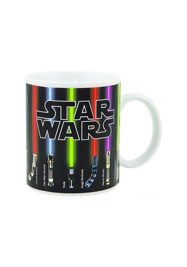 Honmex Star Wars Isı Duyarlı Seramik Kupa 330ml - Sıcak İçeceklerde Desenler Görünür - Hediye Özel Diğer