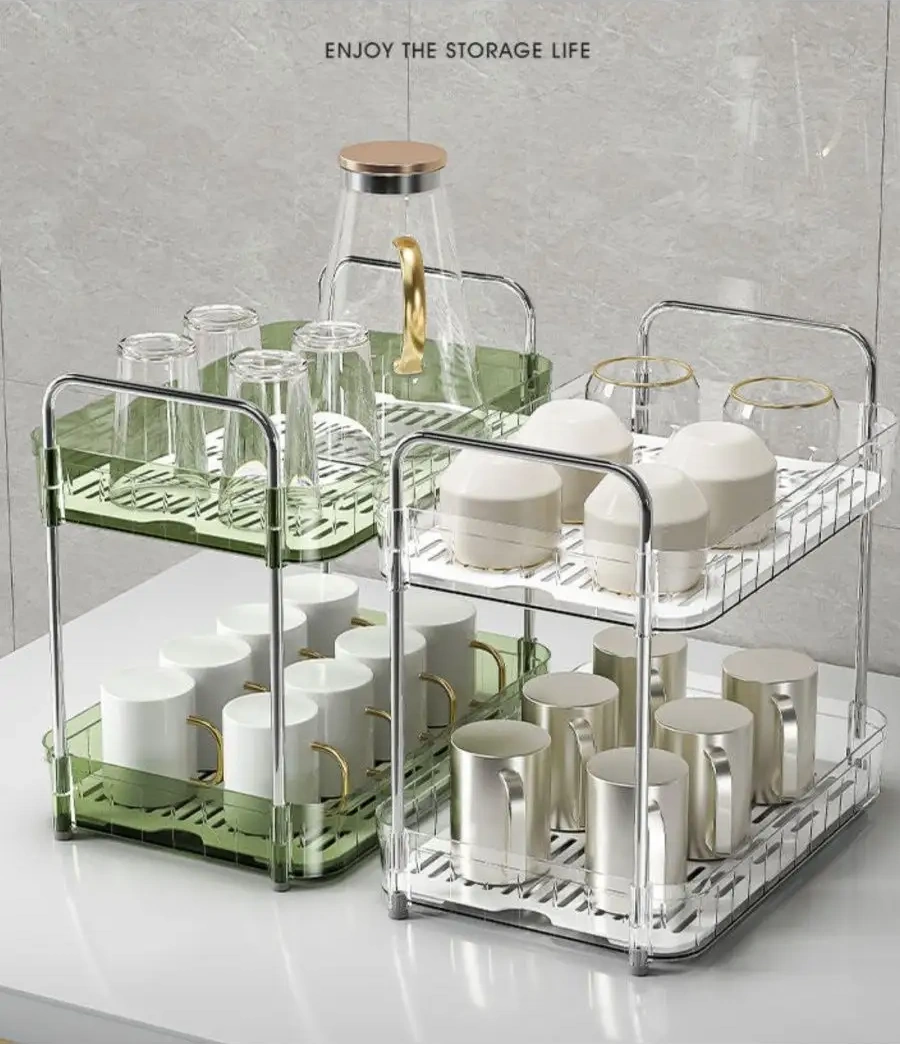 Domline Mutfak Ve Banyo İçin İki Katlı Masaüstü Raf 162046006 Beyaz