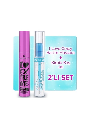 Essence I Love Extreme Crazy Hacim Maskara & Kaş Kirpik Jeli