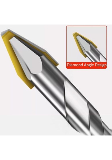 Pazly 6-12mm Eğimli Başlı Eksantrik Matkap Ucu Seti - Cam, Beton, Seramik, Tuğla Ve Ahşap İçin