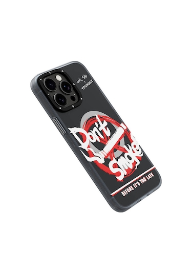 İphone 15 Pro Uyumlu Kılıf Magsafe Özellikli Shu Tasarımlı Youngkit City Serisi Kapak Siyah-kırmızı