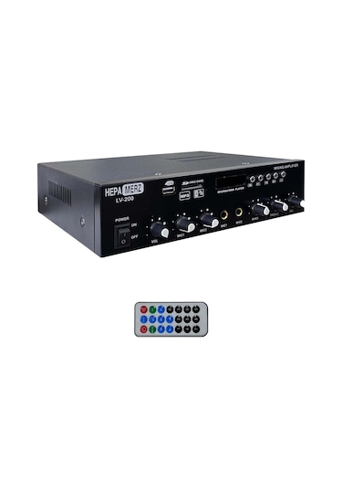 Hepa Merz Lv-200 100v Trafolu Ve 4-16 Ohm Mixer Amfi 200w Anfi Bluetooth Usb