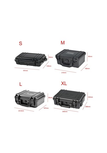 Pazly Su Geçirmez Abs Plastik Taktik Kutu Dış Mekan Alet Konteyneri Mühürlü Güvenlik Ekipmanları Çok Renkli