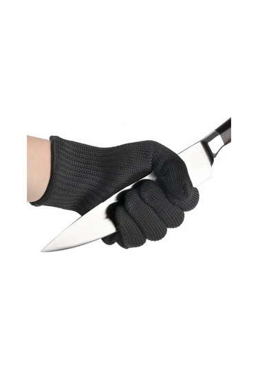 Cdq Kevlar Ve Paslanmaz Çelik M Siyah Erkek Güvenlik Eldivenleri