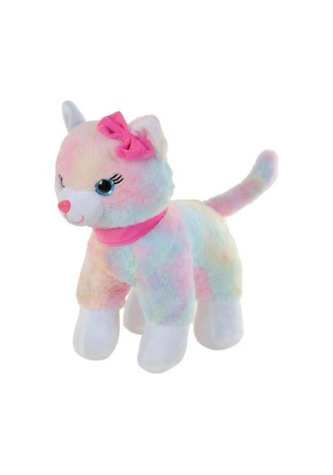 Oyuncak Halley Peluş 30 Cm Pembe Tokalı Kedi