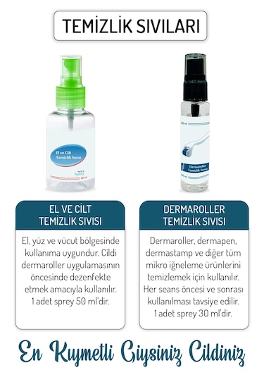 Dermablue 0.50mm Dermaroller 540 Titanyum Iğneli Orijinal Derma R