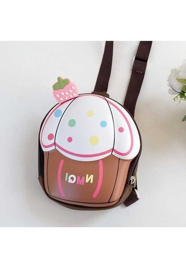 Ebitda Sevimli Çapraz Çocuk Cupcake Göğüs Çantası, Kahverengi, Sanbuyos, Erkek/kız Kahverengi