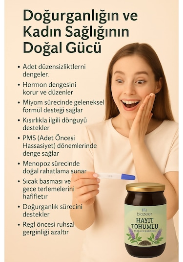 Hayıt Tohumlu Bitkisel Karışımlı Macun 800 Gr.