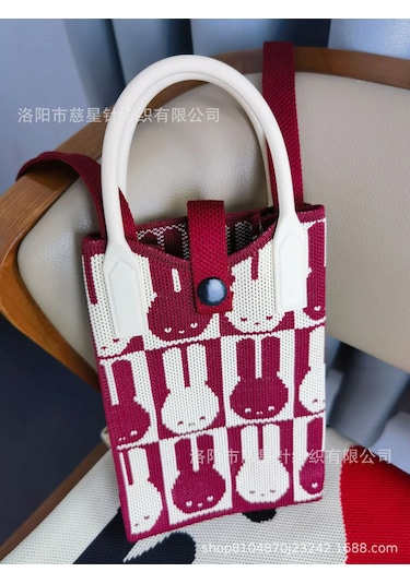 Yaz Sıcak Satış Sezon Örme Küçük Kare Çanta Kaliteli Çanta Crossbody Cep Orange Orange Turuncu