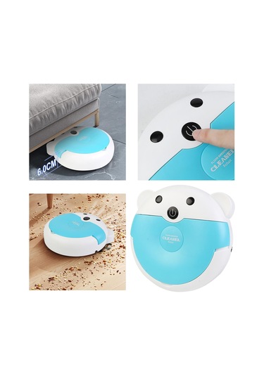 Suntek Profesyonel Taşınabilir Otomatik Elektrikli Süpürge Mavi