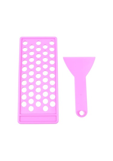 2 Adet/takım Kendin Yap Dudak Balsamı Dudak Parlatıcısı El Sanatları Seti Balmumu Dökme Tepsisi Spatula Kazıyıcı Seti