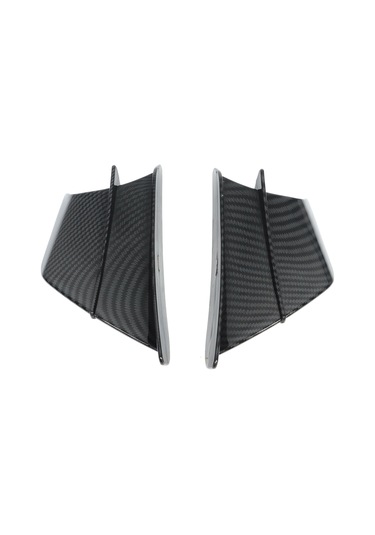 Lemestar Motosiklet Universal Abs Rüzgar Kanadı - Parlak Karbon Fiber Desenli, Spor Performansı Artırıcı, Bmw Honda Yamaha Kawasaki Uyumlu Diğer