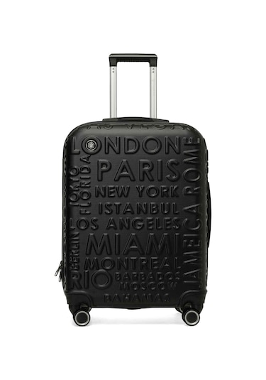 Lumberjack Lugano -b Abs 5pr Siyah Unisex Büyük Boy Valiz Siyah