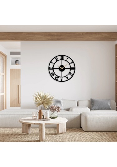 Ivo Roma Rakamlı Duvar Saati Siyah