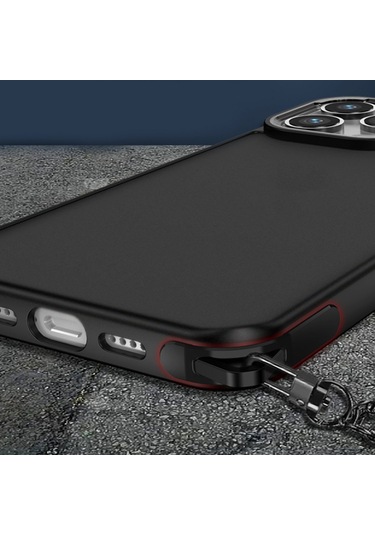 İphone Uyumlu 12 Pro Max Kılıf Elegant Seri Silikon Kapak Pudra