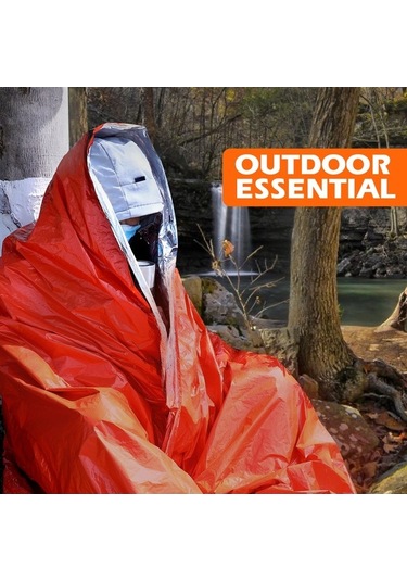 Pazly Portatif Turuncu Uyku Tulumu Seti, 2 Adet, Hafif Ve Kompakt, 2 Boyut Seçeneği Turuncu