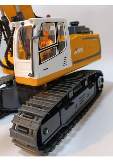 Uzaktan Kumandalı 680 Rotasyon Ekskavatör Premium Model Metal Hareketli Buharlı Oyuncak Çok Renkli