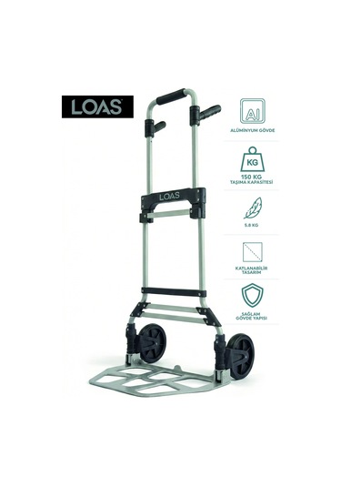 Loas Lskta150a 150kg Alüminyum Gövde Katlanır Paket Taşıma Arabası