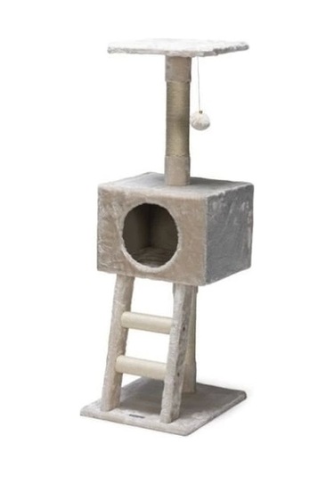 Beeztees Oyun Kulesi Kedi Tırmalama Direği 40x35x110 Cm Krem